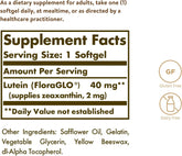 Solgar Lutein 40 mg 30 Softgels - Supports Eye Health